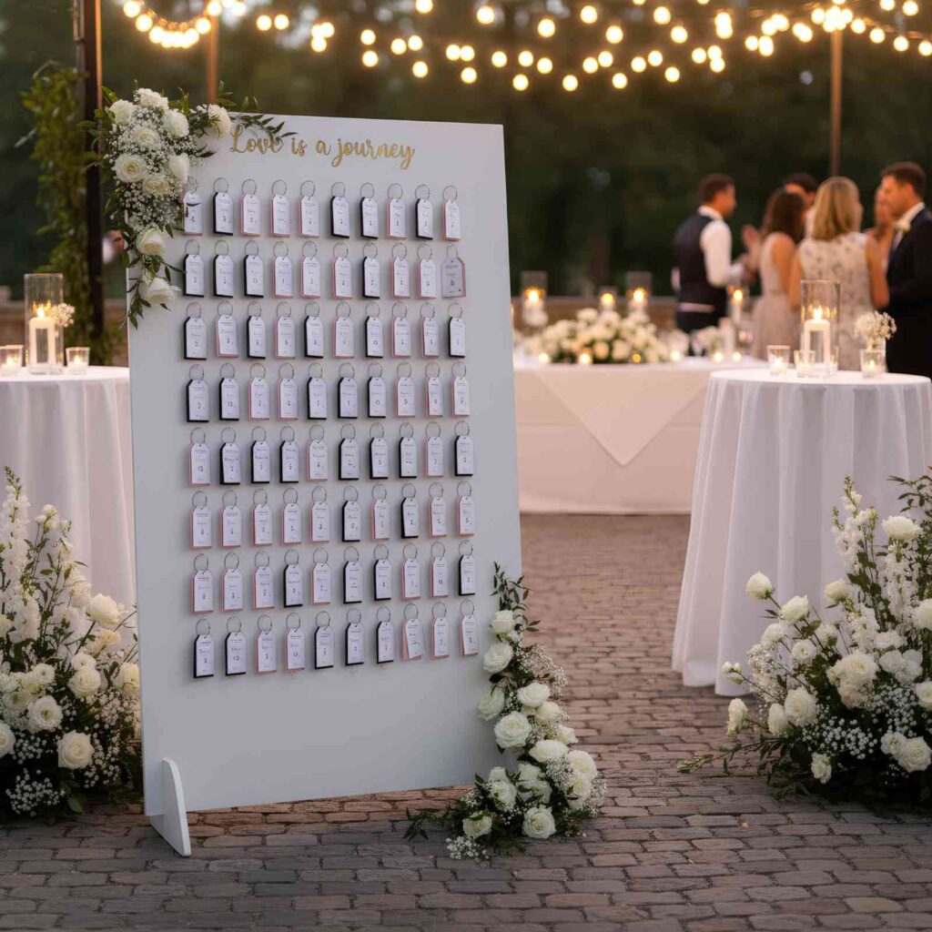 Sedežni red v obliki potovalnih kartic